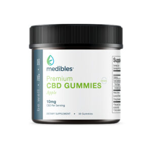 VEGAN CBD GUMMIES<br>300MG (10MG/SERVING)<br>APPLE (Qty 30)